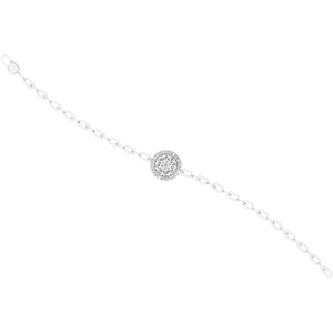 สร้อยข้อมือทองคำแท้ 14K ประดับเพชรเพาะเลี้ยงในห้องปฏิบัติการ รับรองโดย IGI สำหรับผู้หญิง ชุบโรเดียม สไตล์โรแมนติก ของขวัญวันครบรอบ - Product Image 5