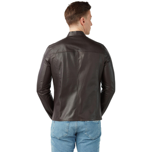 Chaqueta de Cuero Profesional para Hombre con Mangas Largas, Estilo Urbano, Transpirable, de Lona Ecológica, Diseño OEM 2026 - Product Image 2