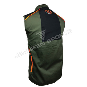 Chaleco de Pesca al Aire Libre al por Mayor, Verde, Sin Mangas, Multibolsillos, Transpirable, de Lona de Algodón, Bicolor, para Caza, para Hombre - Product Image 4