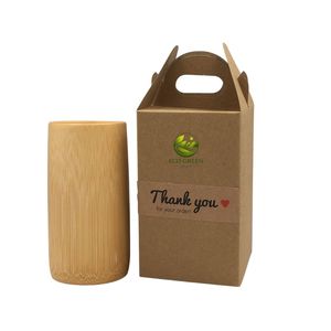 Taza de Bambú Natural Hecha a Mano, Taza de Bambú Ecológica Reutilizable, Vajilla de Madera para Café, Té, Jugo, Vajilla Sostenible - Product Image 4