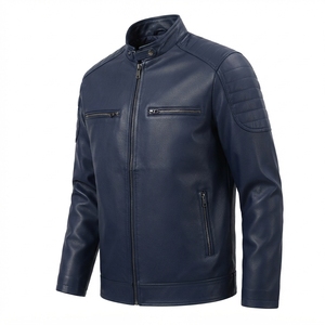 Blouson matelassé en cuir pour homme, col montant, fermeture éclair, chaud et rembourré pour l'hiver 2026 – Vente en gros - Product Image 6