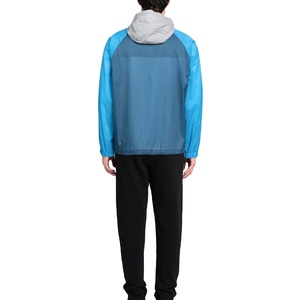 2025 Best Selling <b>Pullover</b> <b>Rain</b> <b>Jacket</b> Water-Resistant Windproof Gym Fitness <b>Jacket</b> Embroidery Plus Size Color Block Windbreaker - Product Image 2