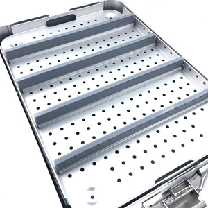Caja de Esterilización de Aluminio Premium de Azicon - Anodizada |   Caja de Instrumentos Quirúrgicos Resistente con Tapetes de Silicona para Autoclave - Product Image 4
