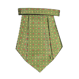 Corbata Elegante Benon con Puntos Verdes |   Ascot para Hombre con Acabado Satinado Premium y Ecológico |   Accesorio de Diseño para Fiesta de Boda Formal - Product Image 3