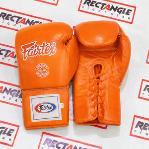 Gants de boxe Fairtex personnalisés, logo sur mesure, gants de Muay Thai Fairtex à lacets, gants Fairtex ODM - Product Image 1