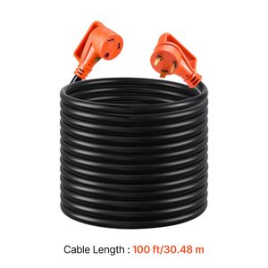 Cavo di Prolunga per Camper Resistente da 30 Metri, 30 Ampere 125V 2500W, Cavo STW 10/3 con Spina Maschio NEMA TT-30P e Spina Femmina NEMA TT-30R con LED - Product Image 5