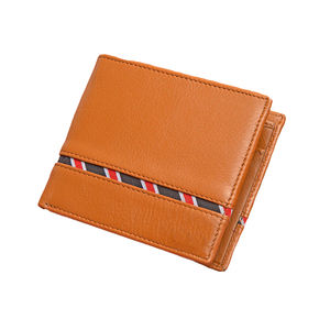 Cartera de Hombre de Cuero Genuino con Forro de Poliéster y Logotipo Personalizado, Bloqueo RFID, Estilo Vintage Corto, Bolsillo para Monedas, Alta Calidad - Product Image 2