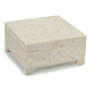 Distinctive Bone Inlay <b>Box</b> Artistic <b>Storage</b> Holder For Jewelry Gifts <b>Small</b> Items Accessories And Beautiful Interior Decoration - Product Image 1