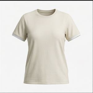 Conjunto de 2 Piezas de Ropa Casual de Verano para Mujer, Camiseta con Estampado Sólido y Pantalones Cortos de Lona, Conjuntos Personalizados en Oferta - Product Image 1