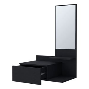 Black Floating Bathroom <b>Vanity</b> with Included <b>Mirror</b> - Product Image 4