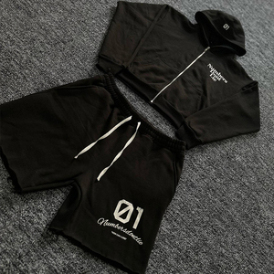 Sudadera con Capucha Negra para Hombre, Estampado '01 Numbers Dont Lie', Estilo Casual para Otoño, Corte Regular, Tejido de Algodón, Logotipo en la Espalda - Product Image 3