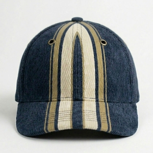 หมวกเบสบอลทรงวินเทจพรีเมียม 6 แผง ผ้าคอร์ดูรอย แบบ Dad Hat ผ้าฝ้ายนุ่ม สายปรับได้ สไตล์สตรีทแวร์ ปักลาย 3 มิติ สำหรับทุกเพศ - Product Image 1