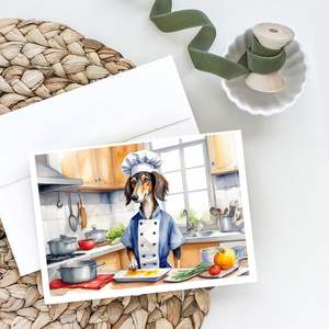 Whimsical Salelopki the Chef A7 Tarjetas de felicitación Paquete de 8 tarjetas de notas en blanco con sobres Tamaño 5x7 - Product Image 2