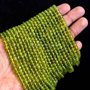 Cuentas Redondas de Peridoto Natural de 5-6 mm, Peridoto Verde AAA, Cuentas Redondas Lisas, Cuentas de Piedras Preciosas de Peridoto para Hacer Joyas y Manualidades, 14 Pulgadas - Product Image 6