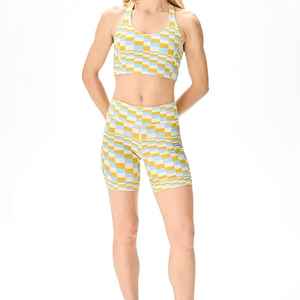 <b>Top</b> Quality High Waist Soft Fabric Lightweight Summer Fitness Wear Sublimation Printing Women's Casual <b>Shorts</b> - Product Image 2
