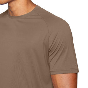 T-shirts en coton 100% microfibre vierges, séchage rapide, respirants, impression de logo, col contrastant, haute qualité, vente en gros - Product Image 5