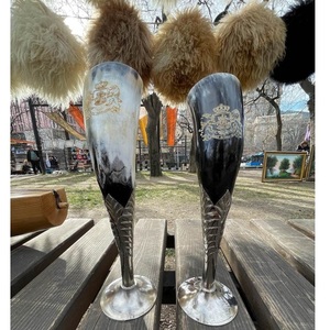 Copa de Cerveza Vikinga de Cuerno Curvado de Alta Calidad, Estilo Vintage, Duradera para Uso en Exteriores, Regalos de Bienvenida J N Crafts - Product Image 5