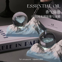 Diffuseur d'arômes boule de cristal, veilleuse, pierre diffuseur en gypse, coffret cadeau d'huiles essentielles, cadeau d'anniversaire original