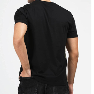 Hot Selling Men's Casual T-Shirt Premium Quality Lightweight Polyester/Cotton Anti-Pilling Loose Fit Top Trend Custom <b>Logo</b> - Product Image 2