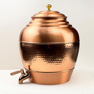 Best-Selling Pure Copper <b>Water</b> Pot Matka With Traditional Hammered Finish Eco-Friendly BPA-Free Drinking <b>Water</b> <b>Container</b> - Product Image 6