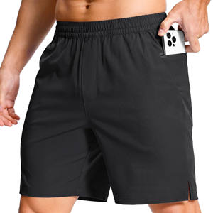 Wholesale Mens Solid Color Quick Dry Breathable Compression Running <b>Shorts</b> <b>With</b> <b>Pockets</b> for Outdoor <b>Sports</b> Tennis Training - Product Image 4