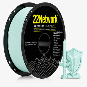 เส้นพลาสติก PLA ยี่ห้อ 22Network Mint ขนาด 1.75 มม. น้ำหนัก 1 กก. สำหรับเครื่องพิมพ์ 3 มิติ ระดับอุตสาหกรรม ความเร็วสูง 300 มม./วินาที ผลิตโดยโรงงาน OEM ODM โดยตรง - Product Image 1