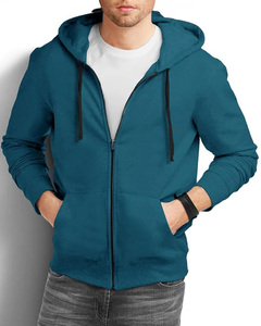 Sweat à capuche zippé pour homme de qualité supérieure, 100% coton, hiver, impression personnalisée OEM/ODM, MOQ, livraison rapide, service mondial - Product Image 4