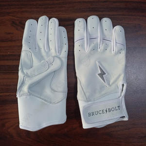 Guantes de Protección para Bateo 2026, Totalmente Blancos, de Cuero Ultrasuave, Duraderos, Transpirables, para Béisbol y Sóftbol - Product Image 1