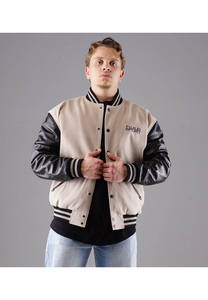 Veste en cuir vintage personnalisée 2026 pour homme, veste de motard, veste d'hiver imperméable, veste de baseball universitaire - Product Image 2