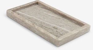 Plateau en pierre de travertin beige fait main pour table basse, centre de table décoratif et accessoires d'intérieur pour salon - Product Image 4