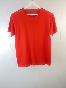 Camiseta de Algodón Lisa para Hombre, Ligera, Transpirable, de Manga Corta y Cuello Redondo, para Impresión - Product Image 1