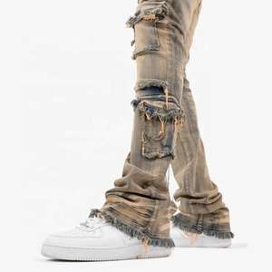 Nuevos Jeans Ajustados de Diseño Personalizado para Hombre, Pantalones Vaqueros de Alta Calidad a Bajo Precio - Product Image 2