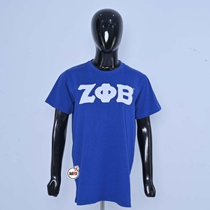 เสื้อยืดลายกราฟิก Zeta Phi Beta แบบกำหนดเอง ตัวอักษรกรีก ผ้าฝ้ายนุ่ม ระบายอากาศได้ดี เสื้อผ้าลำลองสำหรับทุกเพศ สตรีทแวร์ พิมพ์ลายปัก - Product Image 2