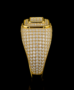 Anillo de boda exclusivo con diamante cultivado en laboratorio, engaste de canal en oro macizo, joyería de lujo para aniversario, regalo para hombre - Product Image 6