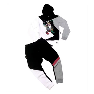 Conjunto de Sudadera con Capucha Unisex Bordada Personalizada al por Mayor, 100% Algodón, Ropa Deportiva de Dos Piezas, Marca Privada OEM - Product Image 2