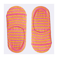 Chaussettes courtes à motif de rayures colorées de haute qualité pour femmes Style décontracté doux et respirant Fabriqué en Italie