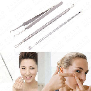 Kit d'extraction de points noirs et d'imperfections en acier chirurgical robuste pour soins de la peau - Product Image 3