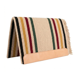 Saddle <b>Blanket</b> 100% New Zealand wool 32X64 stripped Casa Zia Sandwich saddle <b>blanket</b> for horse riding sports and training - Product Image 4