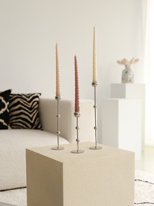 Ensemble de bougeoirs modernes en métal doré, style nordique de luxe, en laiton sphérique, pour décoration de centre de table de mariage et de fête - Product Image 6