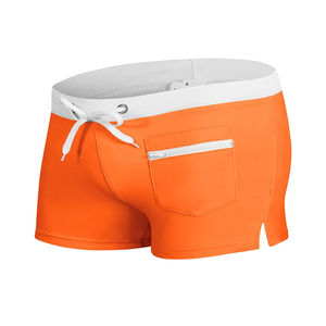 Bañador de verano para hombre con forro de malla, bolsillo con cremallera, elástico, cómodo, de secado rápido, pantalones cortos de natación, traje de baño - Product Image 3