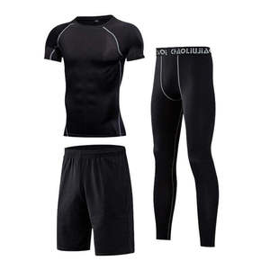 New Design Men's Gym Compression <b>Tracksuit</b> Pants Gym Wear Sport Shirts Sportswear Sets for Men Quick Dry Shirts - Product Image 3