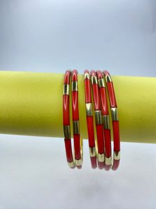 American Style Silver Plated Brass Metal and Resin Inlay <b>Bangle</b> Set for Girls and Woman Handcrafted Items in India - Product Image 3