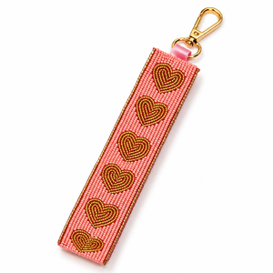 Sstringz Handmade Beaded Heart Keychain Premium Colorful Acrylic Bead <b>Key</b> <b>Ring</b> Cute Bag Charm Fashion Accessory Custom Gift for - Product Image 6