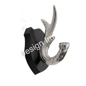 Premium Antler Sculpture <b>Hook</b> Single Piece Decorative <b>Wall</b> <b>Hook</b> <b>For</b> Home - Product Image 3