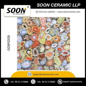 กระเบื้องบุผนังลายหินอ่อนร็อคไอส์แลนด์ เคลือบเงา ขนาด 600x600 มม. หนา 20 มม. ลายหินเลียนแบบ ดีไซน์ทันสมัย ทนไฟ - Product Image 5