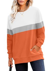 Sweat-shirt pour femme tendance, idéal pour tous les jours, chaud, coupe-vent, qualité supérieure, col rond, dernière collection printemps-automne. - Product Image 2