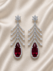 Exquisite Bridal Pearl Drop Earrings Embellished with Radiant <b>Crystal</b> Floral <b>Clusters</b> Timeless Glamorous Accessories for Wedding - Product Image 3