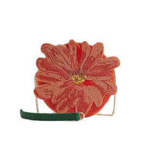 Pochette de soirée perlée personnalisée, sac bandoulière artisanal en perles de rocaille, sac à main fantaisie, vente en gros directe usine - Product Image 2
