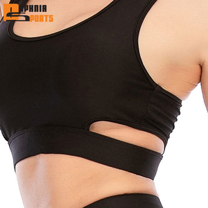 Última Colección de Conjuntos de Yoga para Mujer de Alta Calidad, Color Liso Teñido, Spandex/Nylon Transpirable, Ecológico, Elástico en Cuatro Direcciones - Product Image 5