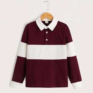 เสื้อโปโลแขนยาวผู้ชาย ผ้าฝ้าย 100% ดีไซน์ลำลอง ระบายอากาศได้ดี สีขาวกรมท่า คอปกพับ จากบังกลาเทศ - Product Image 3